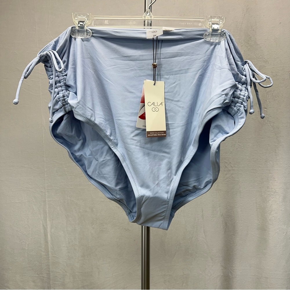 Calia‎ Blue Ruched Bikini Bottom 2x